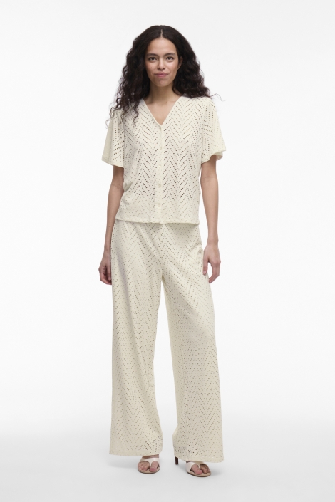 Vila videlaia v-neck s/s shirt/pb